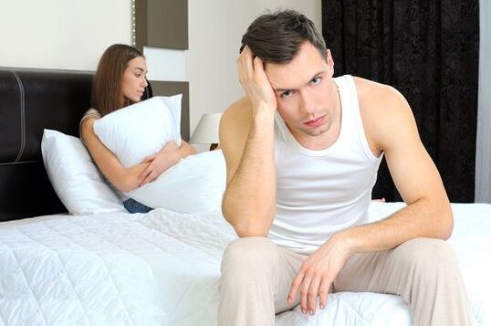 a man is upset by pathological discharge when he is aroused