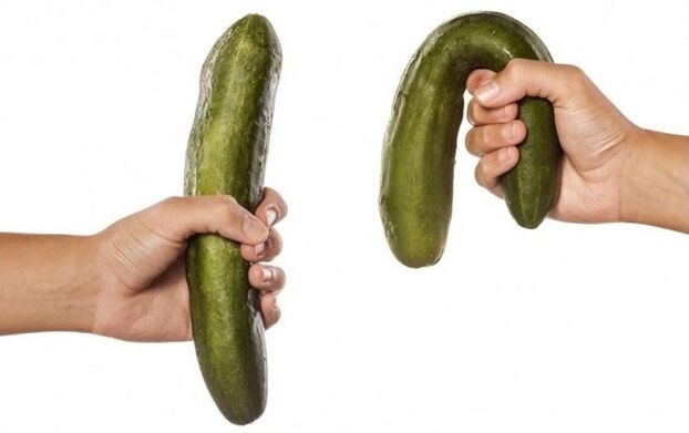 good and weak strength using the example of cucumbers