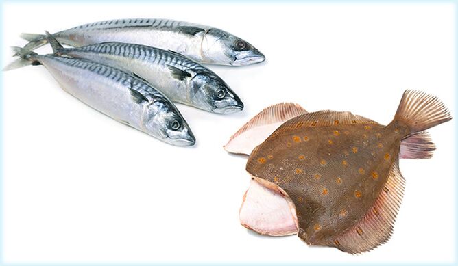 Mackerel and flounder - a fish that increases the strength of men